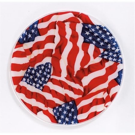 ANDREAS Andreas JO-2 American Flag Round Silicone Mat Jar Opener - Pack of 3 trivets JO-2